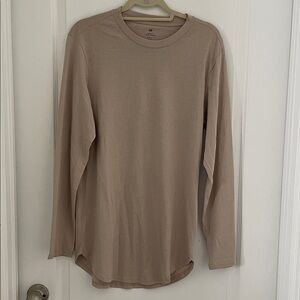 H&M Beige Long Sleeve Shirt